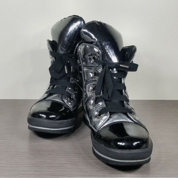 Jog Dog Snowdon Waterproof Quilted Sneaker Boot Black/Silver Womens Size 40 - Picture 4 of 11